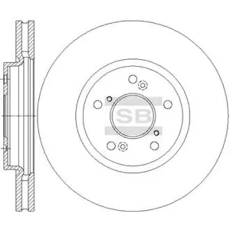 Диск гальмівний Hi-Q (SANGSIN) SD4126