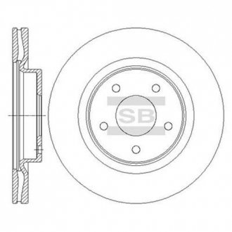 Диск тормозной Hi-Q (SANGSIN) SD4223