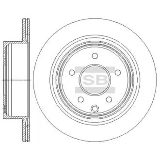 Тормозной диск задний Hi-Q (SANGSIN) SD4241