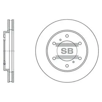 Тормозной диск передний Hi-Q (SANGSIN) SD4311