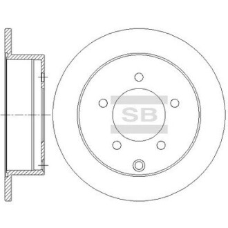 Диск гальмівний Hi-Q (SANGSIN) SD4333 (фото 1)