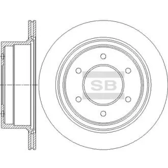Диск гальмівний Hi-Q (SANGSIN) SD4353