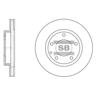 Диск тормозной Hi-Q (SANGSIN) SD4405