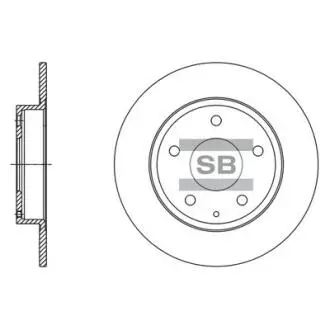 Диск тормозной Hi-Q (SANGSIN) SD4422