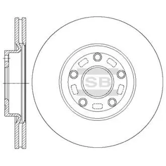 Диск тормозной Hi-Q (SANGSIN) SD4428