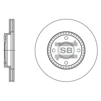 Гальмівний диск передній Hi-Q (SANGSIN) SD4803