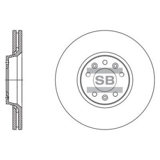 Гальмівний диск передній Hi-Q (SANGSIN) SD5004