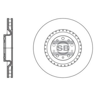 Гальмівний диск передній Hi-Q (SANGSIN) SD5503