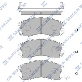 Колодки гальмівні дискові Hi-Q (SANGSIN) SP1120
