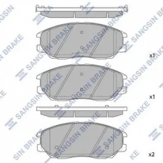 Кт. Тормозные колодки Hi-Q (SANGSIN) SP1161