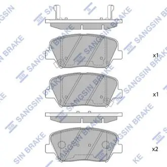 Кт. Гальмівні колодки Hi-Q (SANGSIN) SP1424