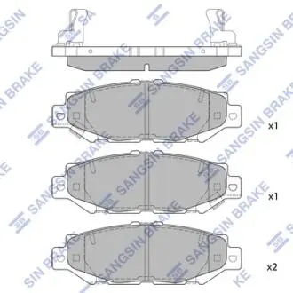 Колодки тормозные дисковые Hi-Q (SANGSIN) SP1432