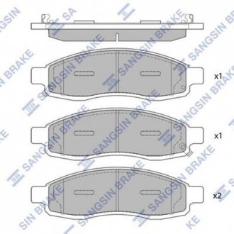 Колодки тормозные дисковые Hi-Q (SANGSIN) SP1455