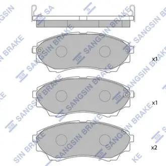 Колодки тормозные дисковые Hi-Q (SANGSIN) SP1479