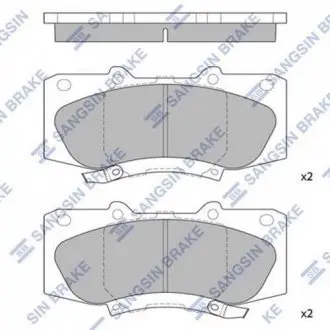 Колодки тормозные дисковые Hi-Q (SANGSIN) SP1484
