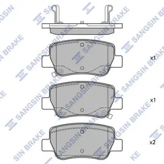 Кт. Тормозные колодки Hi-Q (SANGSIN) SP1578