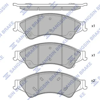 Колодки тормозные Hi-Q (SANGSIN) SP1596