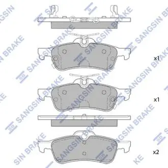 Колодки тормозные дисковые Hi-Q (SANGSIN) SP1632