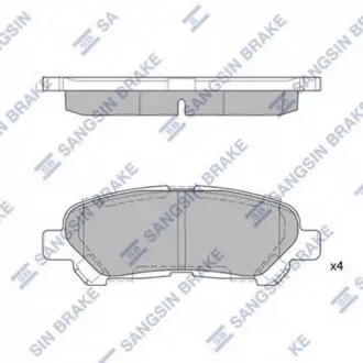 Кт. Тормозные колодки Hi-Q (SANGSIN) SP2136