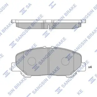Колодки тормозные дисковые Hi-Q (SANGSIN) SP2183