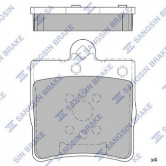 Комплект тормозных колодок из 4 шт. дисков Hi-Q (SANGSIN) SP2208 (фото 1)