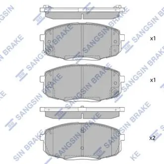 Колодки тормоз. передние Hi-Q (SANGSIN) SP4098