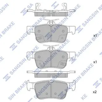 Кт. Тормозные колодки Hi-Q (SANGSIN) SP4127