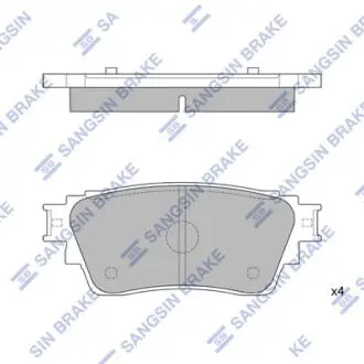 Колодки тормозные дисковые (комплект 4 шт.)) Hi-Q (SANGSIN) SP4350
