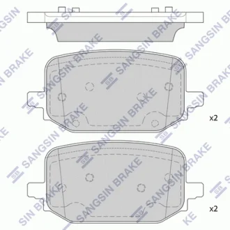 Колодки тормозные задние Hi-Q (SANGSIN) SP4434