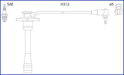Проволока зажигания, набор HITACHI 134130
