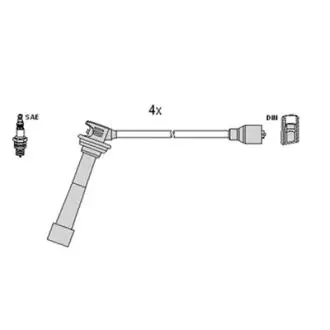 Комплект електропроводки HITACHI 134374