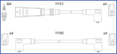 Дроти запалення, набір HITACHI 134715