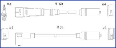 Дроти запалення, набір HITACHI 134717