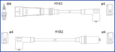 Дроти запалення, набір HITACHI 134785