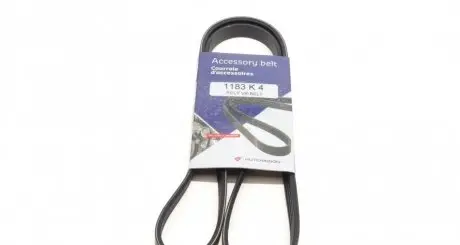 Ремінь генератора Renault Rapid 1.4i 91-98 (4PK1183) HUTCHINSON 1183 K 4
