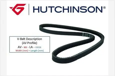 Фото клиновый ремень HUTCHINSON AV11LA785 Клиновый ремень HUTCHINSON AV11LA785