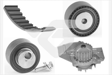 Помпа води + комплект ремня ГРМ HUTCHINSON KH189WP31