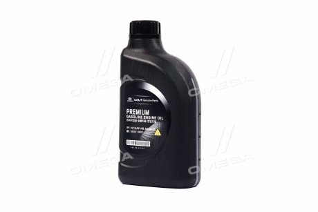 Олива моторна Premium Gasoline 5W-20 API SL, ILSAC GF-3, 05100-00121 (Каністра 1л) Hyundai/Kia/Mobis 0510000121 (фото 1)