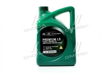 Олива моторна Mobis Premium LS Diesel 5W-30 API CH-4, ACEA A3/B4, (Каністра 6л) Hyundai/Kia/Mobis 05200-00611
