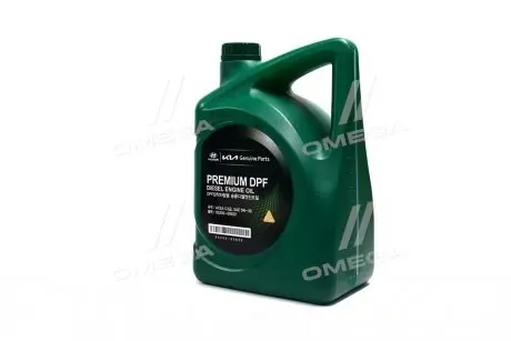Масло ДВС 5W-30 6 л Premium DPF Diesel ACEA C3 синт. Mobis Hyundai/Kia/Mobis 05200-00620