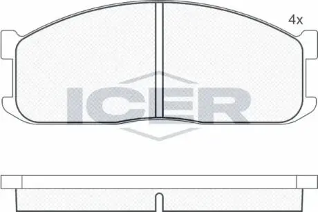 Автозапчасть ICER 140687