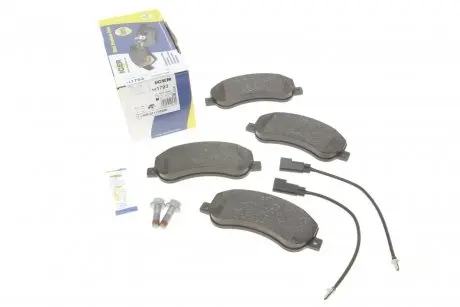 Колодки тормозные (передние) Ford Transit 06-14/Transit Connect 06-13 (RWD) (+датчики)) ICER 141793