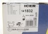 Комплект тормозных колодок, дисковый тормоз ICER 141832 (фото 12)