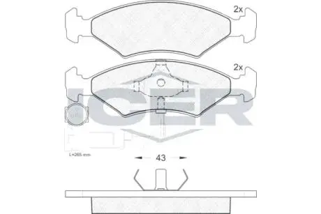 Автозапчасть ICER 180410