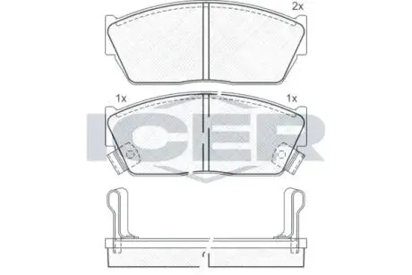 Автозапчасть ICER 180484
