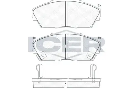 Автозапчасть ICER 180704