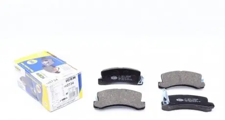 Колодки гальмівні (задні) Toyota Camry 86-01/Avensis 97-03/Carina 87-97/Lexus RX 98-03/ES 89-01 ICER 180734