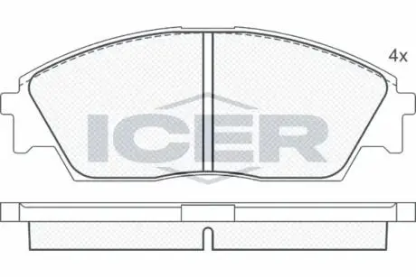 Автозапчасть ICER 180754