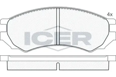 Автозапчасть ICER 180878