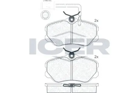 Автозапчасть ICER 180949